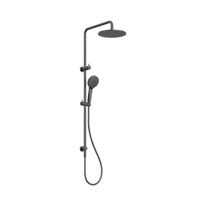 Nero Round Twin Shower Gun Metal