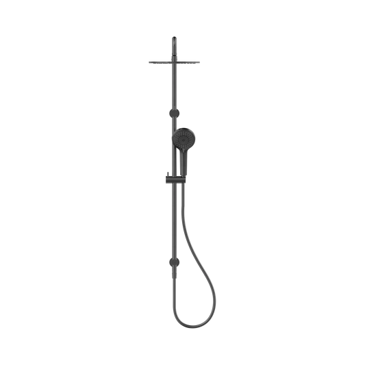Nero Round Twin Shower Gun Metal