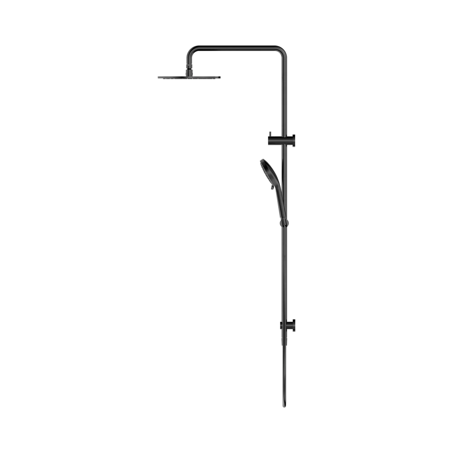 Nero Round Twin Shower Gun Metal