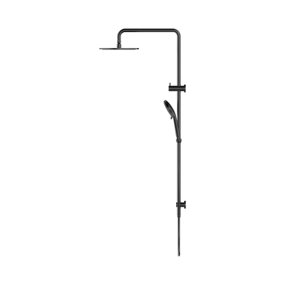 Nero Round Twin Shower Gun Metal