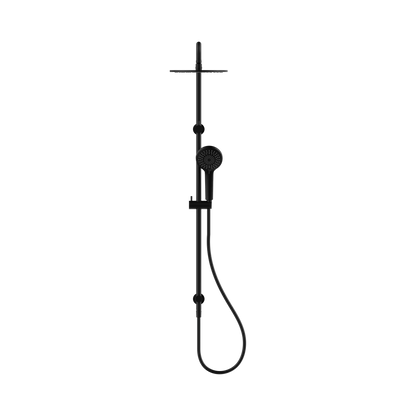Round Twin Shower Matte Black