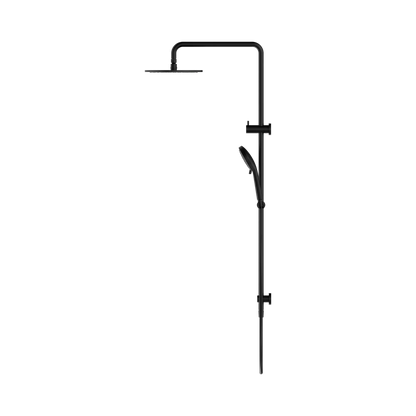 Round Twin Shower Matte Black