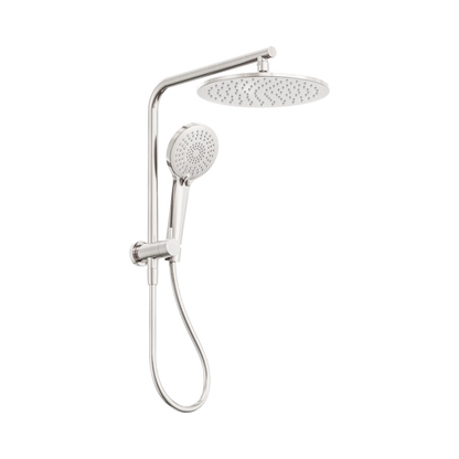 Nero Mecca 2 In 1 Twin Shower Brushed Nickel