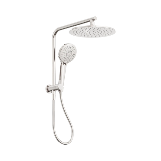 Nero Mecca 2 In 1 Twin Shower Brushed Nickel