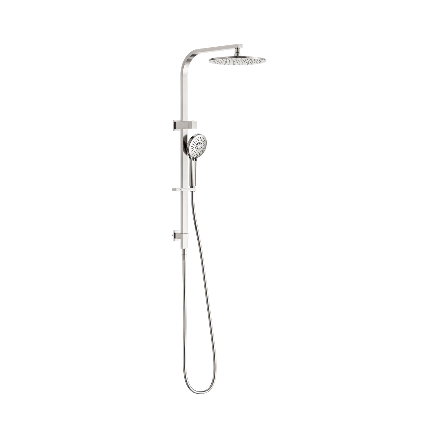 Bianca Twin Shower Brushed Nickel