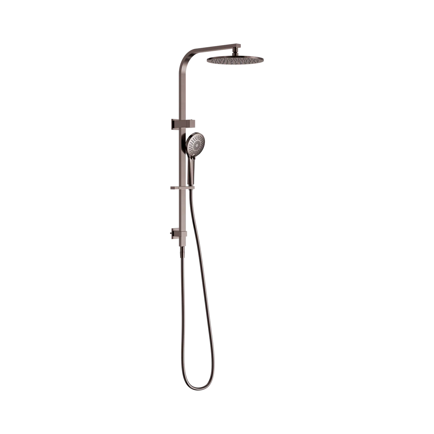 Nero Bianca Twin Shower Brushed Bronze
