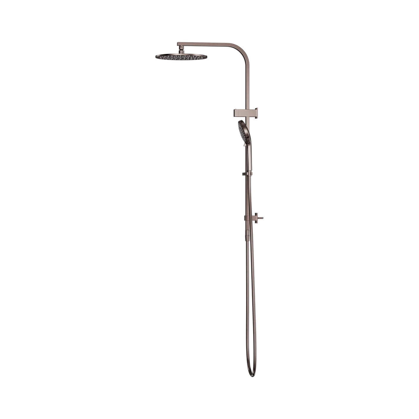 Nero Bianca Twin Shower Brushed Bronze
