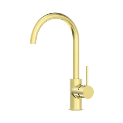 Dolce Kitchen Mixer Gooseneck Brushed Gold