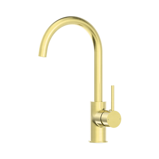 Dolce Kitchen Mixer Gooseneck Brushed Gold