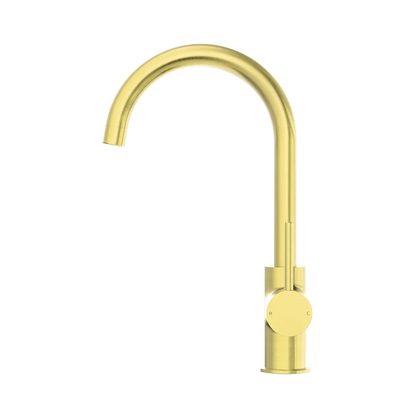 Dolce Kitchen Mixer Gooseneck Brushed Gold