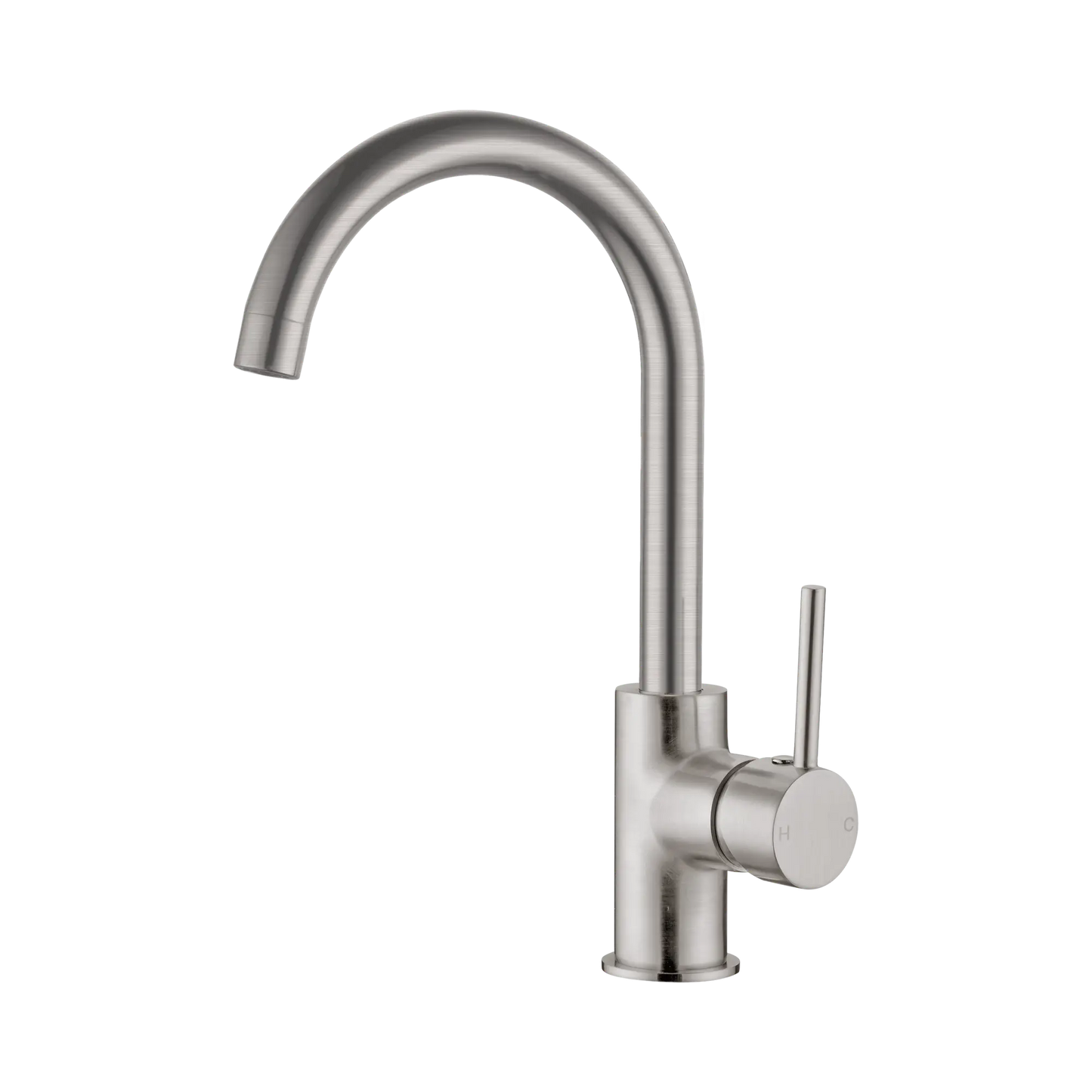 Dolce Kitchen Mixer Gooseneck Brushed Nickel