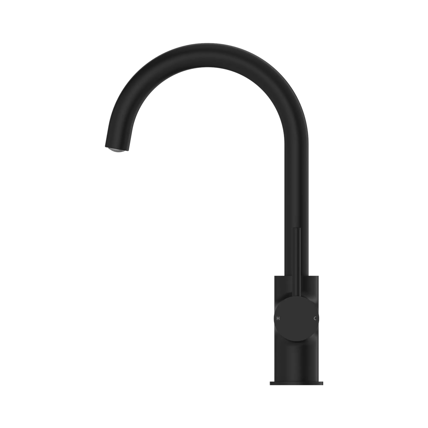 Dolce Kitchen Mixer Gooseneck Matte Black