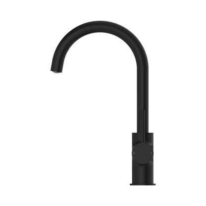 Dolce Kitchen Mixer Gooseneck Matte Black