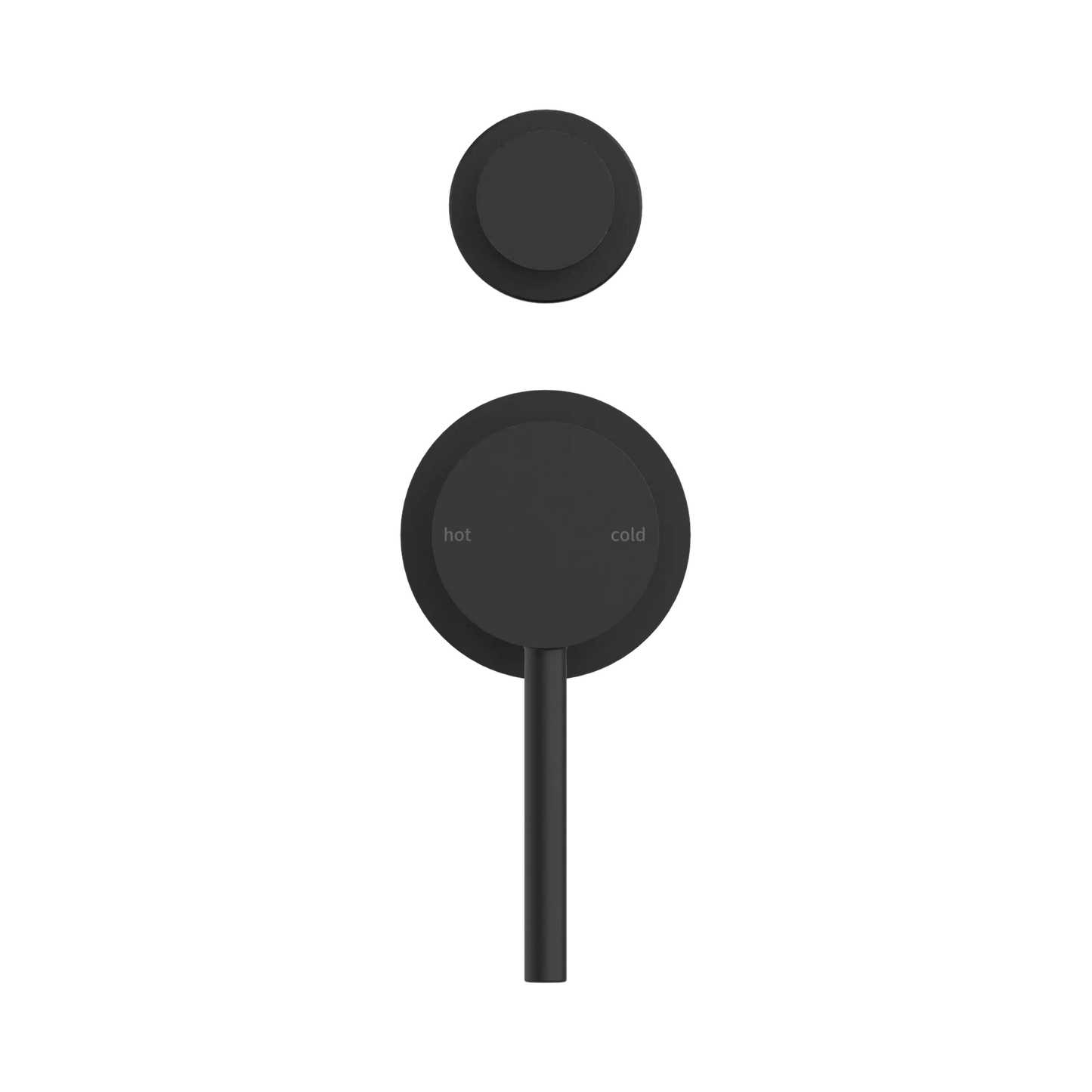 Dolce Shower Mixer With Diverter Separate Plate Matte Black