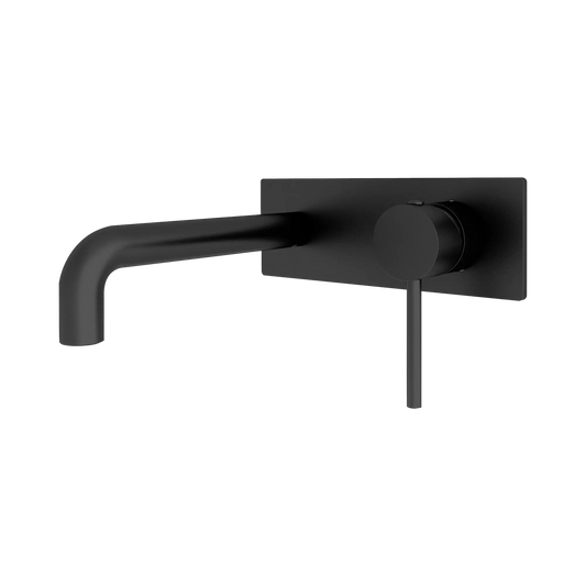 Dolce Wall Basin/Bath Mixer Matte Black