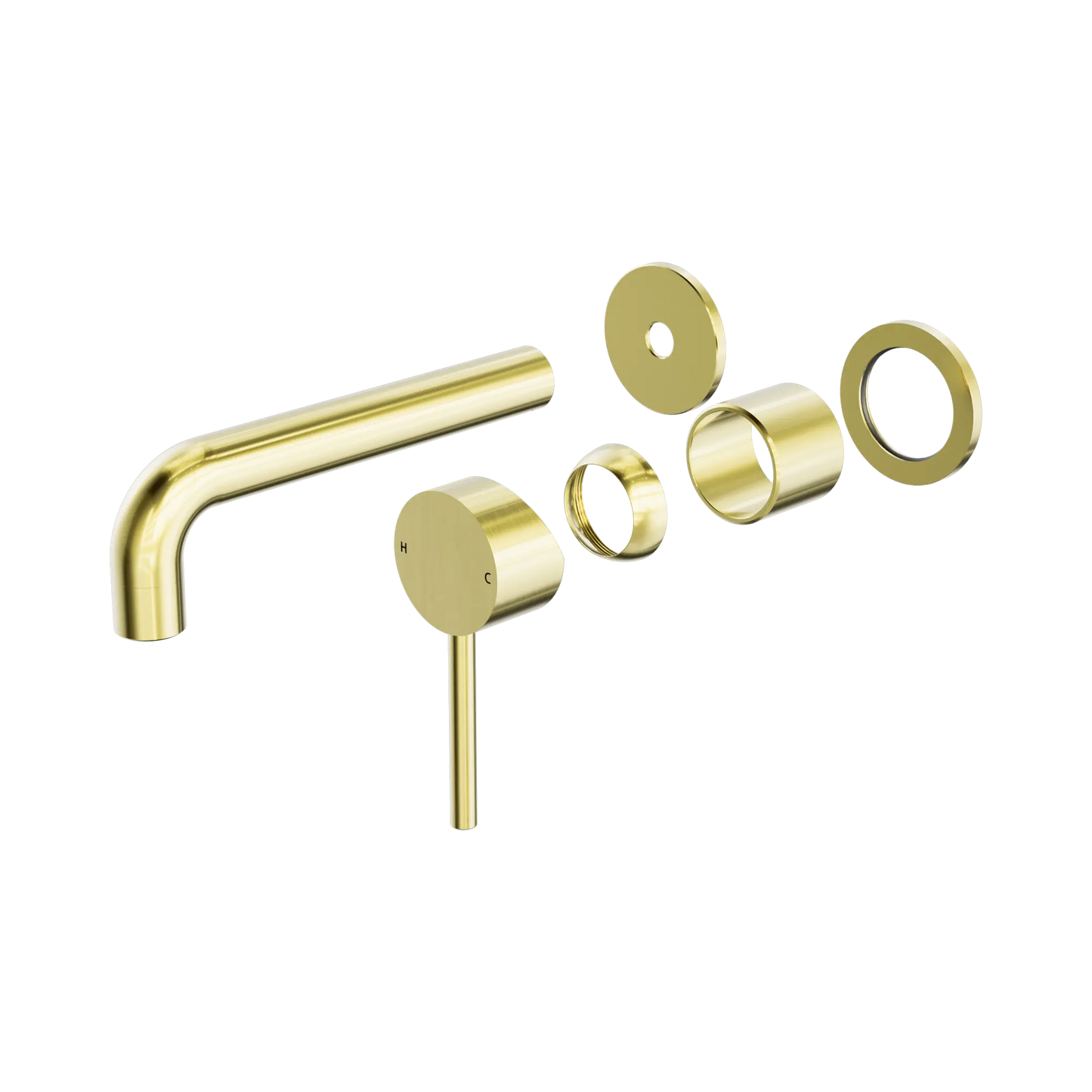 Dolce Wall Basin/Bath Mixer Separate Back Plate Trim Kits Only Brushed Gold