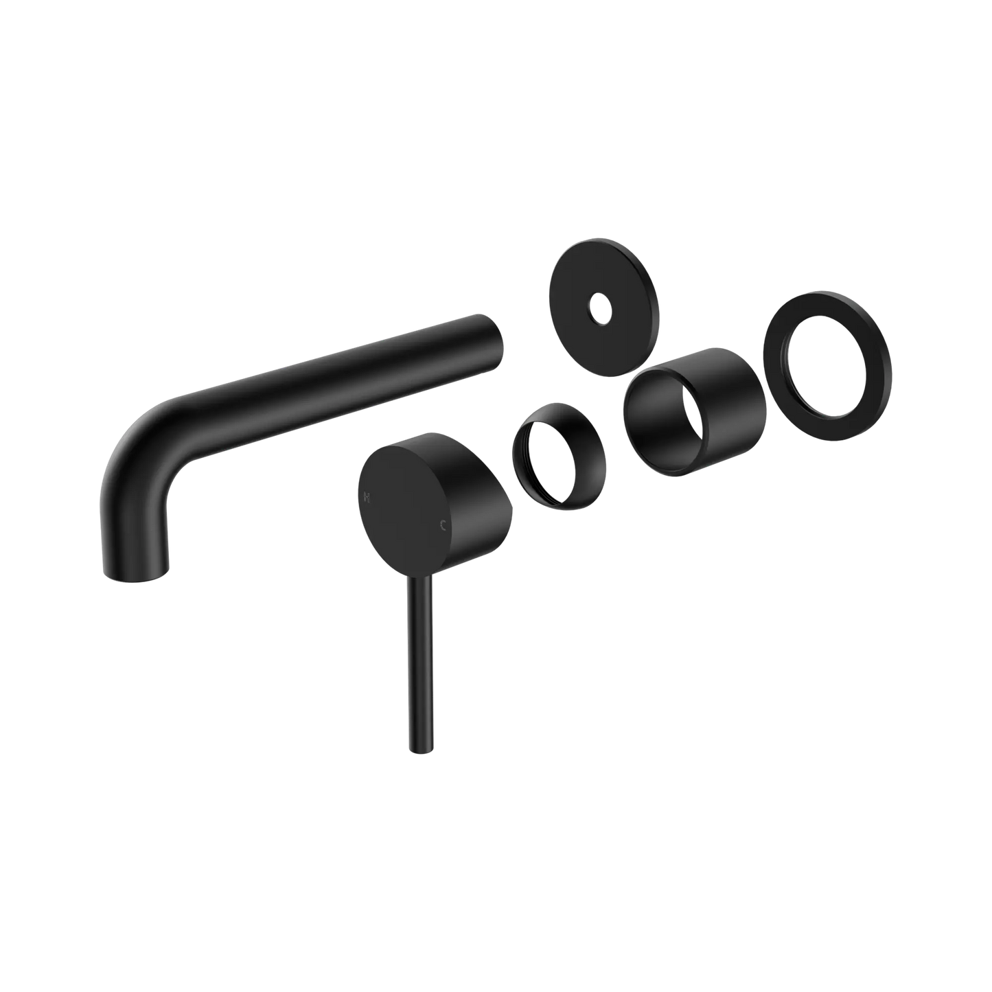 Dolce Wall Basin/Bath Mixer Separate Back Plate Trim Kits Only Matte Black