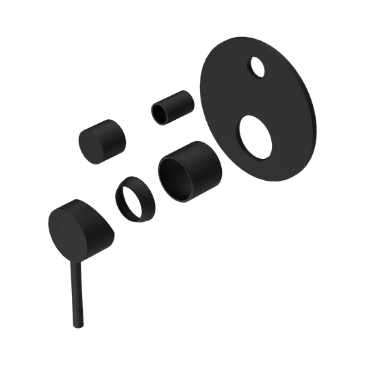 Dolce Shower Mixer With Diverter Trim Kits Only Matte Black
