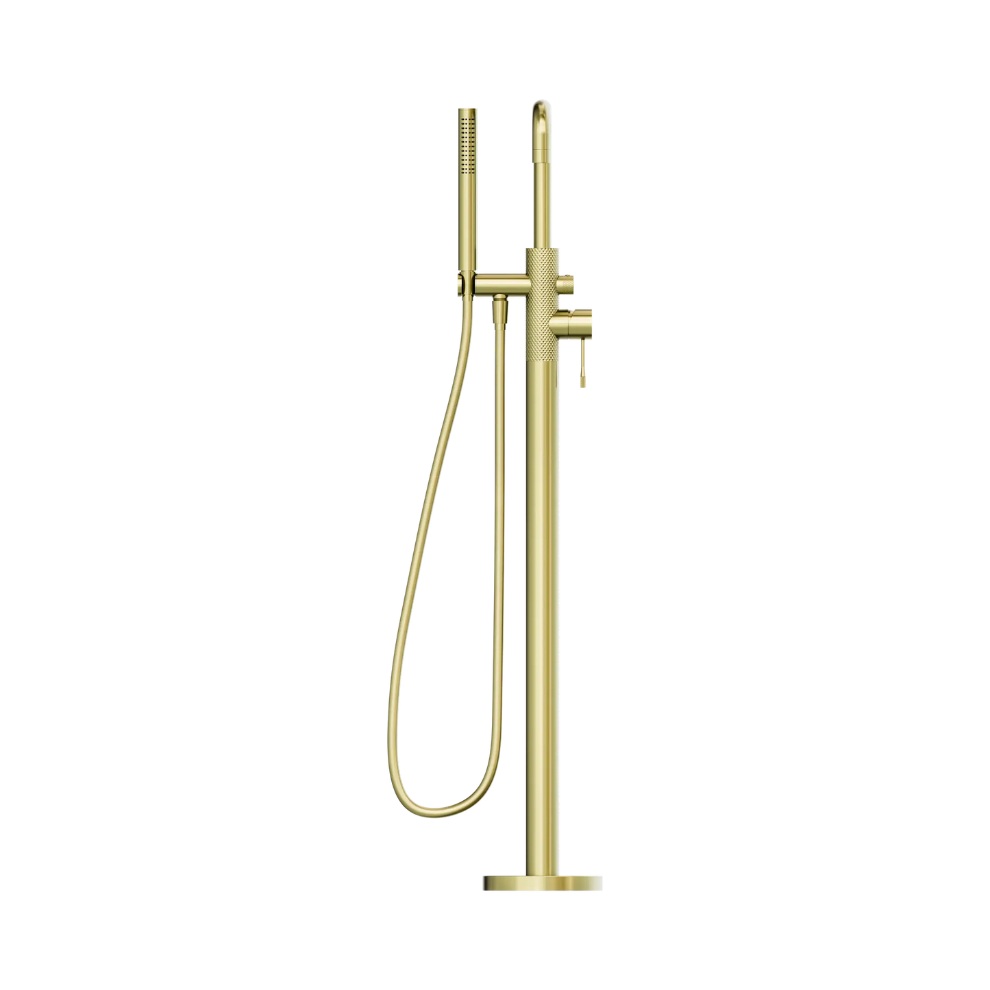 Opal Freestanding Bath Mixer With Hand Shower Brushed Gold