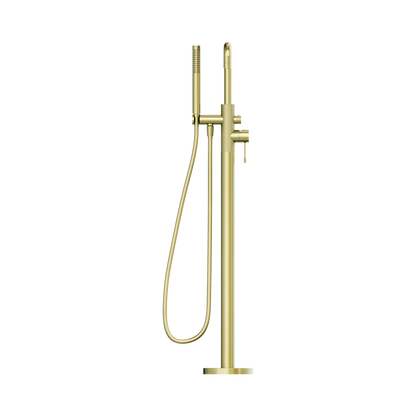 Opal Freestanding Bath Mixer With Hand Shower Brushed Gold