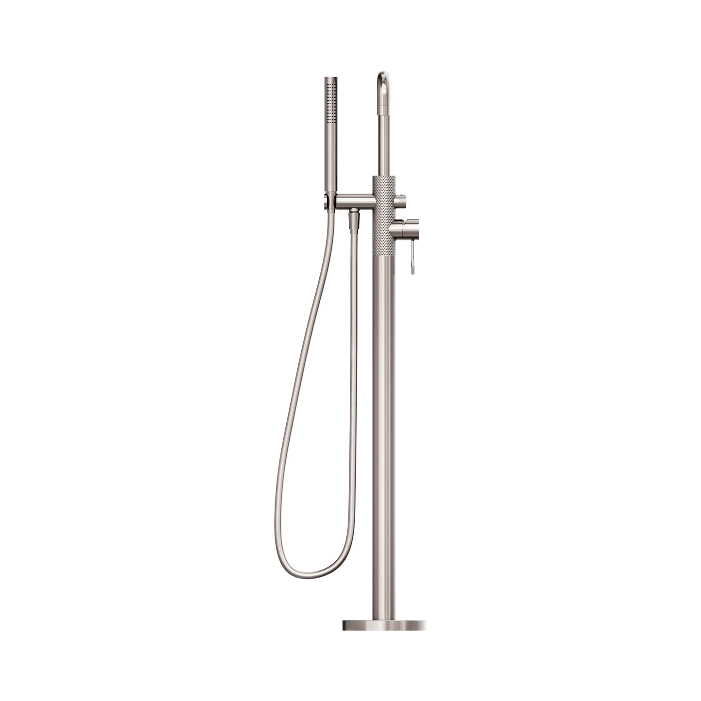 Opal Freestanding Bath Mixer With Hand Shower Brushed Nickel