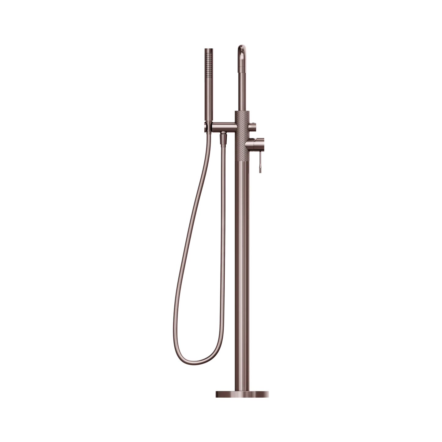 Opal Freestanding Bath Mixer With Hand Shower Brushed Bronze