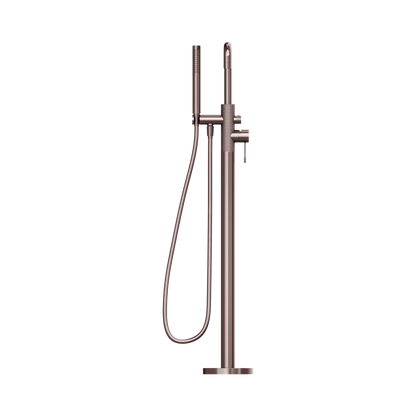 Opal Freestanding Bath Mixer With Hand Shower Brushed Bronze