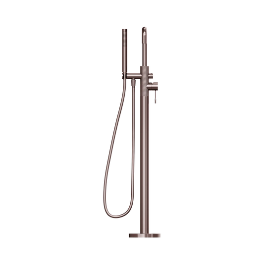 Opal Freestanding Bath Mixer With Hand Shower Brushed Bronze