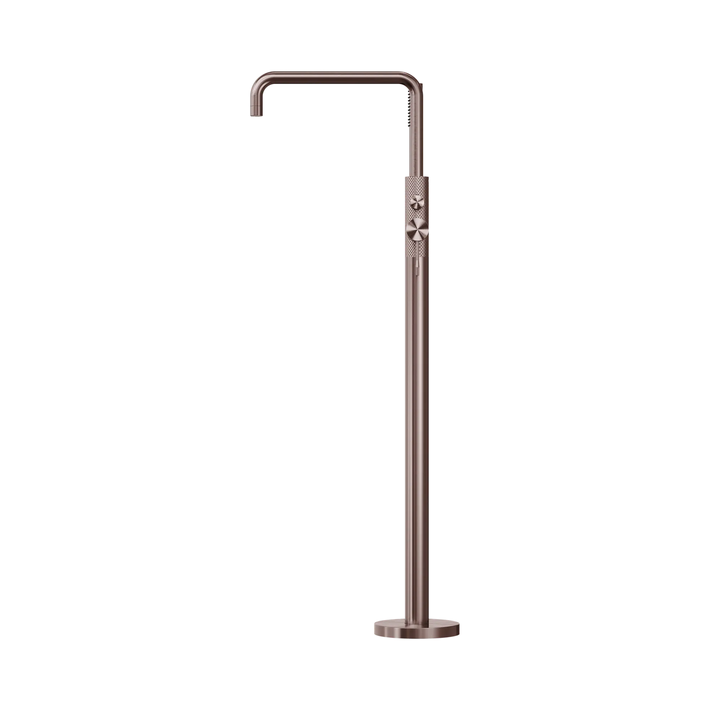 Opal Freestanding Bath Mixer With Hand Shower Brushed Bronze