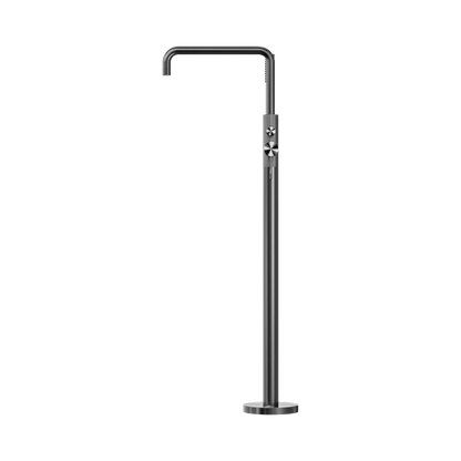 Opal Freestanding Bath Mixer With Hand Shower Graphite