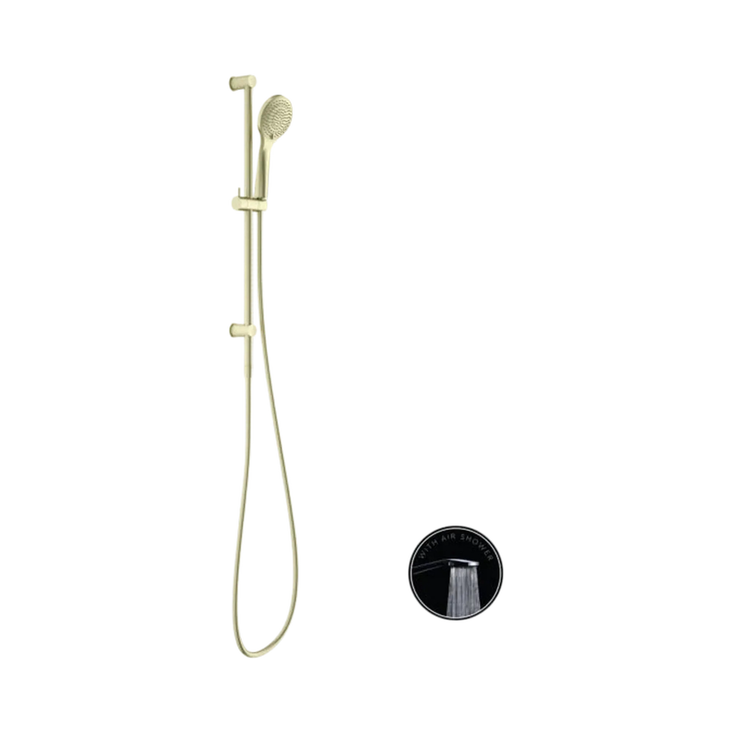 Opal Shower Rail With Air Shower Brushed Gold