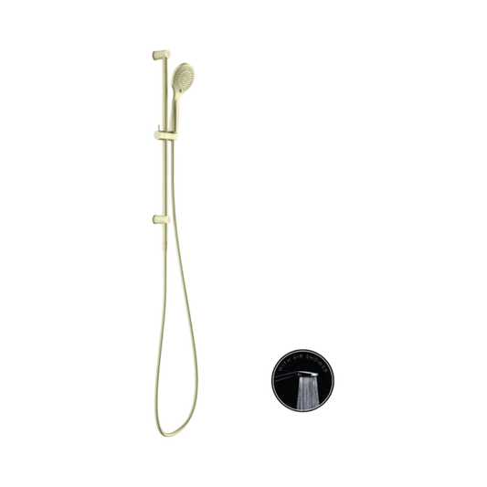 Opal Shower Rail With Air Shower Brushed Gold