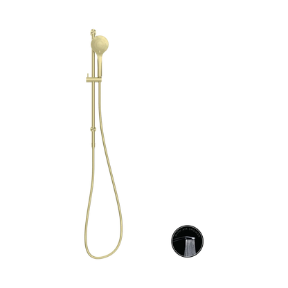 Opal Shower Rail With Air Shower Brushed Gold