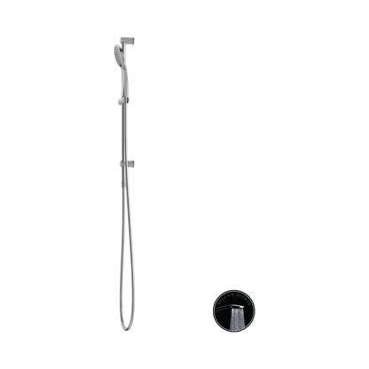 Opal Shower Rail With Air Shower Brushed Nickel