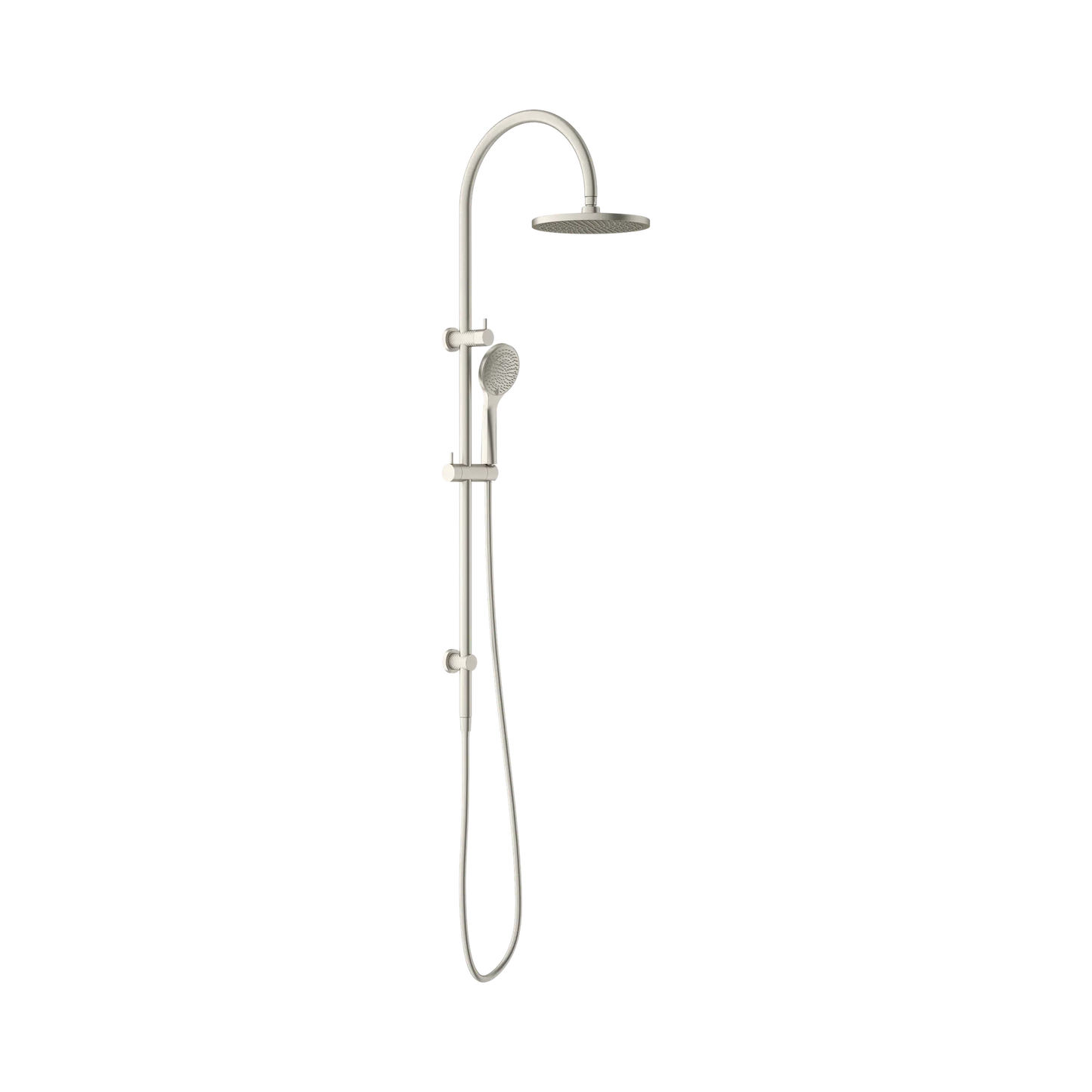 Opal Twin Shower With Air Shower Brushed Nickel