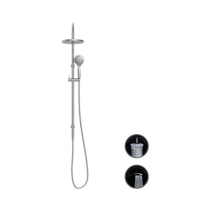 Opal Twin Shower With Air Shower Brushed Nickel