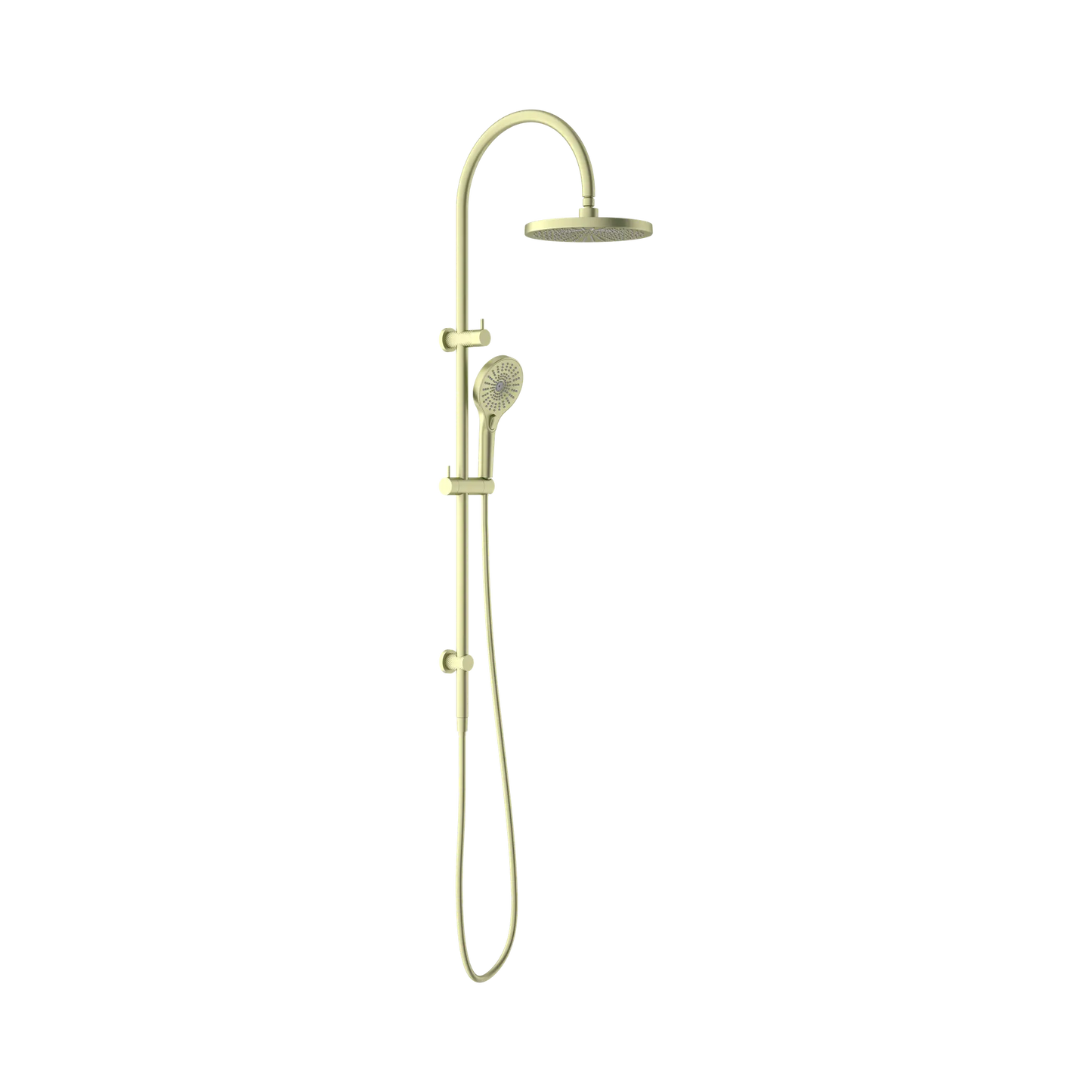 Opal Twin Shower Brushed Gold
