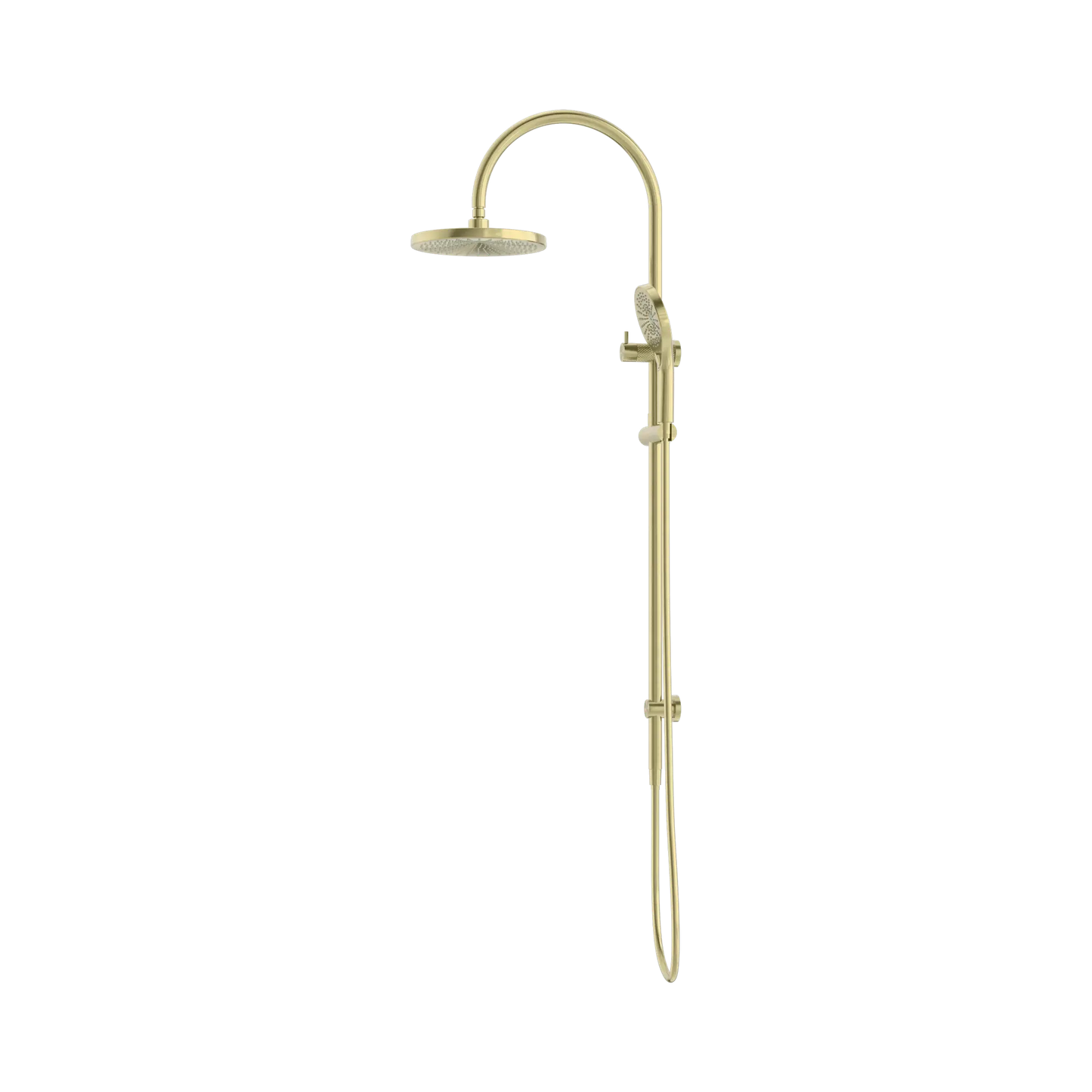 Opal Twin Shower Brushed Gold