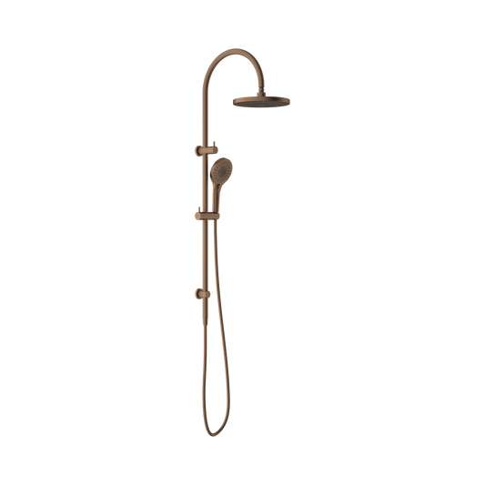 Opal Twin Shower Brushed Bronze