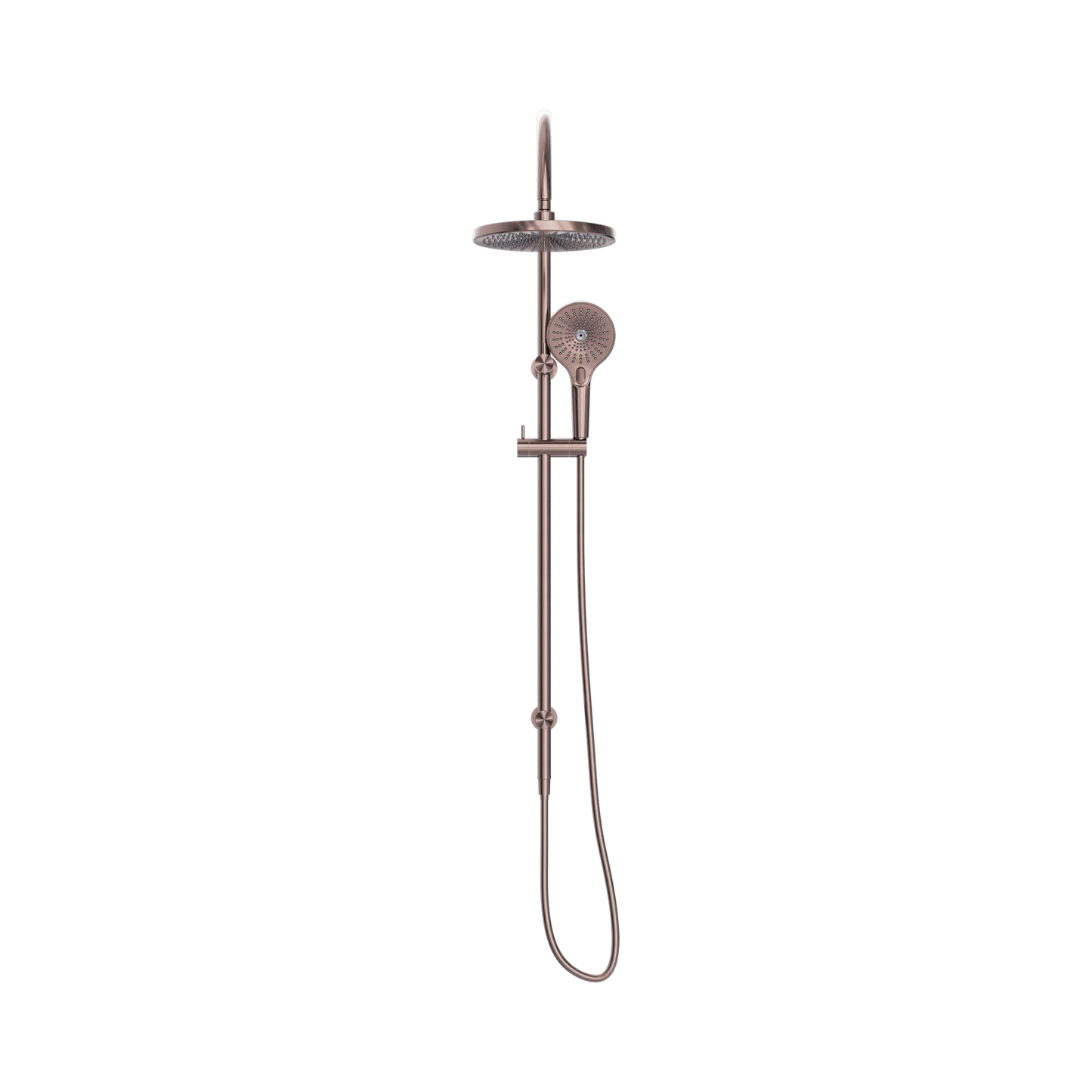 Opal Twin Shower Brushed Bronze