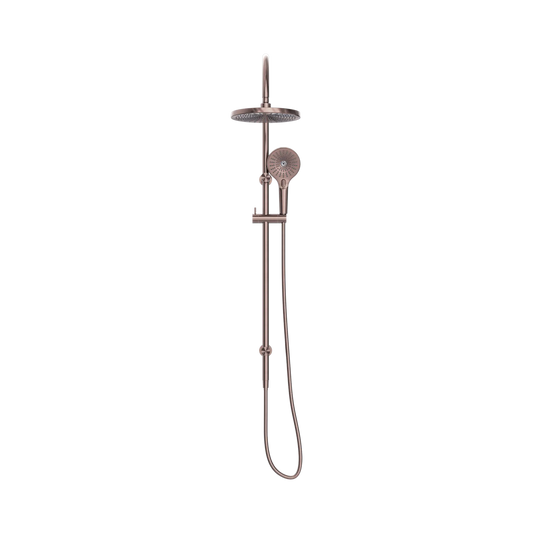 Opal Twin Shower Brushed Bronze