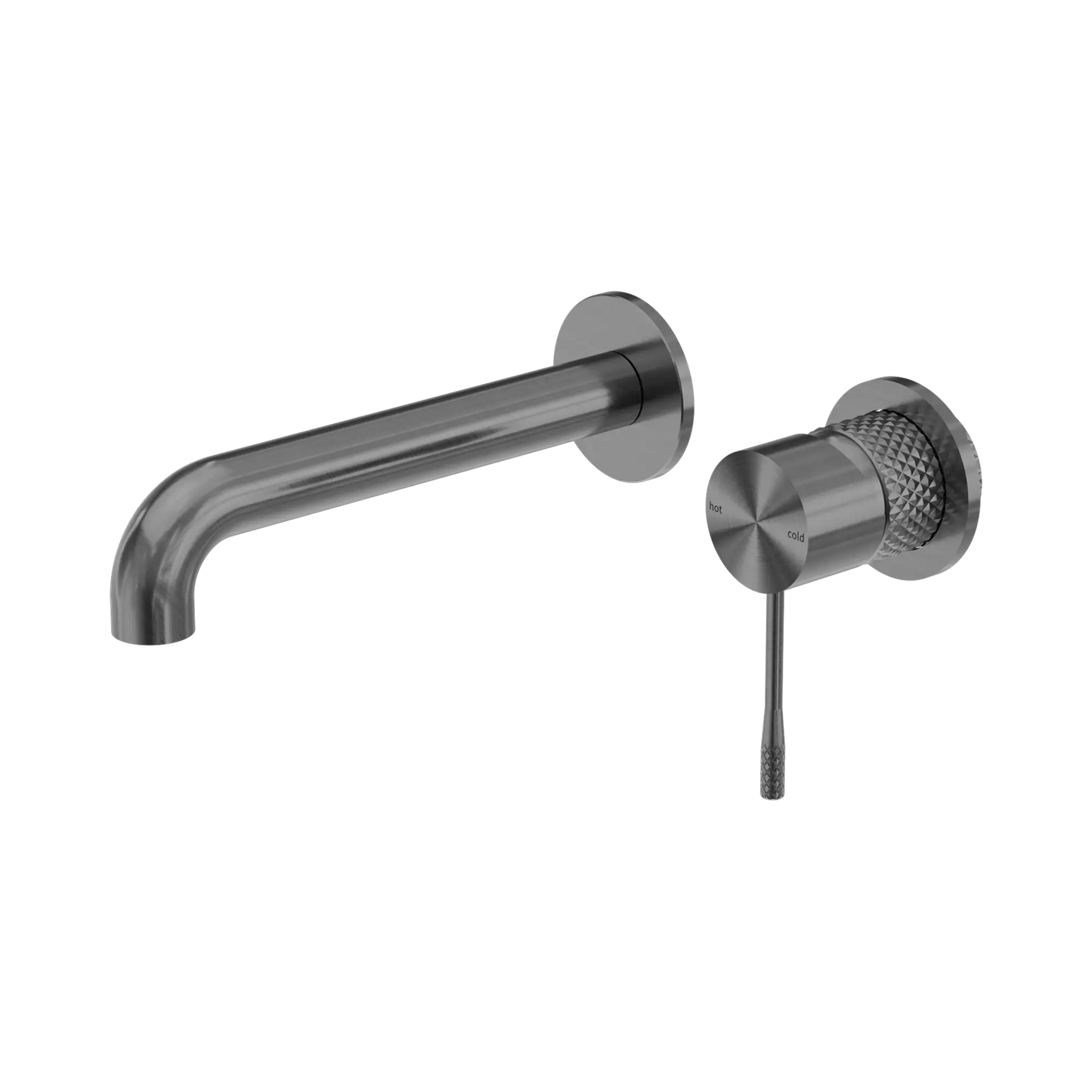 Opal Wall Basin/Bath Mixer Separate Back Plate 260mm Graphite
