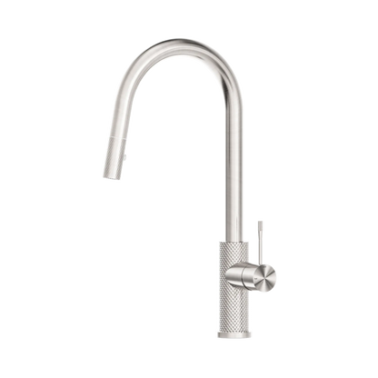 Opal Pull Out Sink Mixer With Vegie Spray Function Brushed Nickel