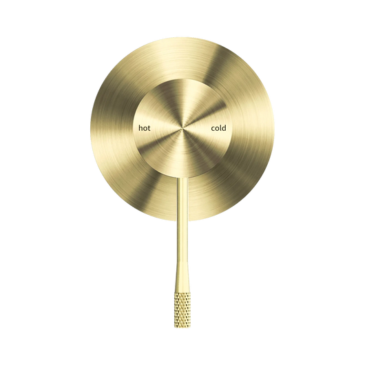 Opal Shower Mixer 80mm Plate Brushed Gold