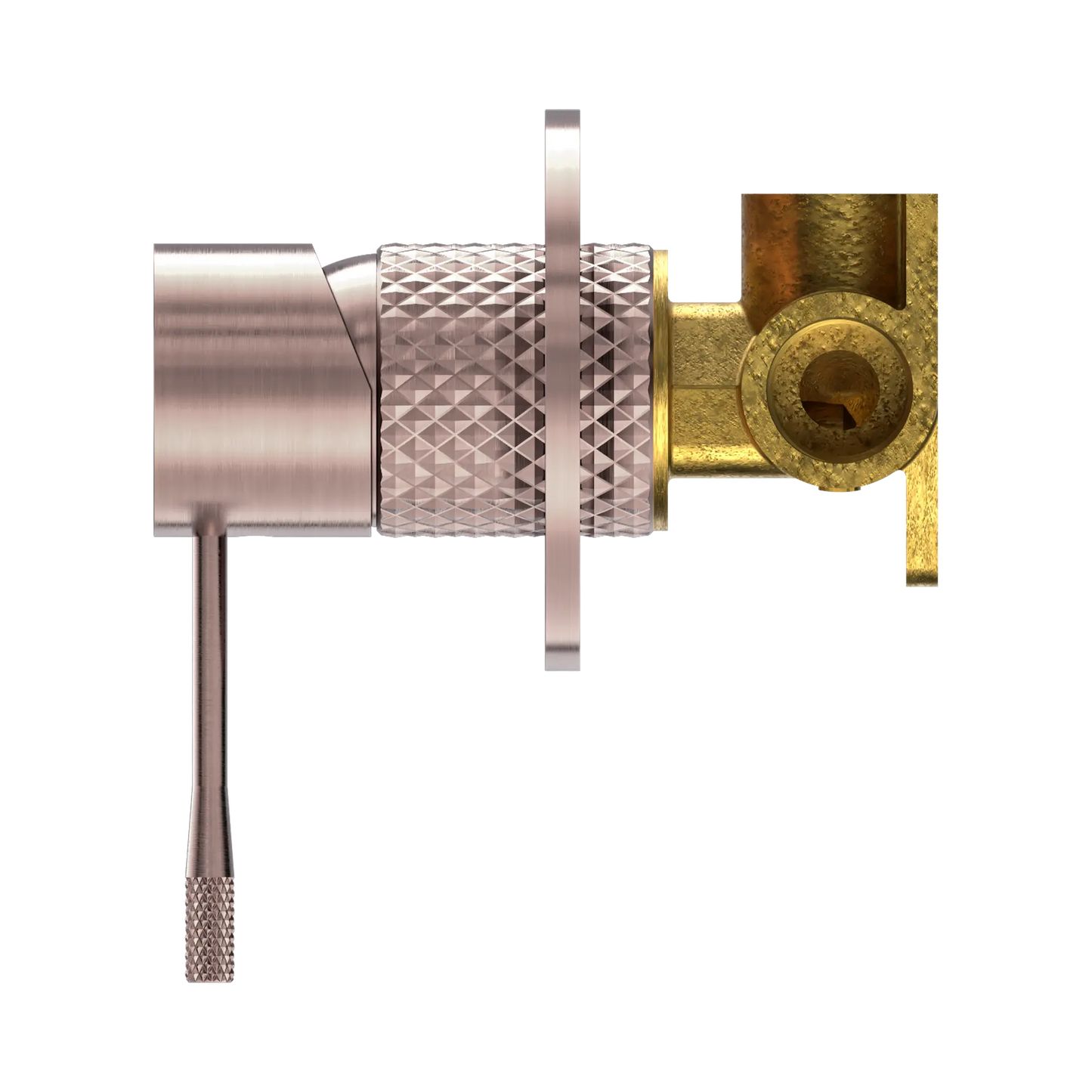 Nero Opal Shower Mixer 80mm Plate Brushed Bronze