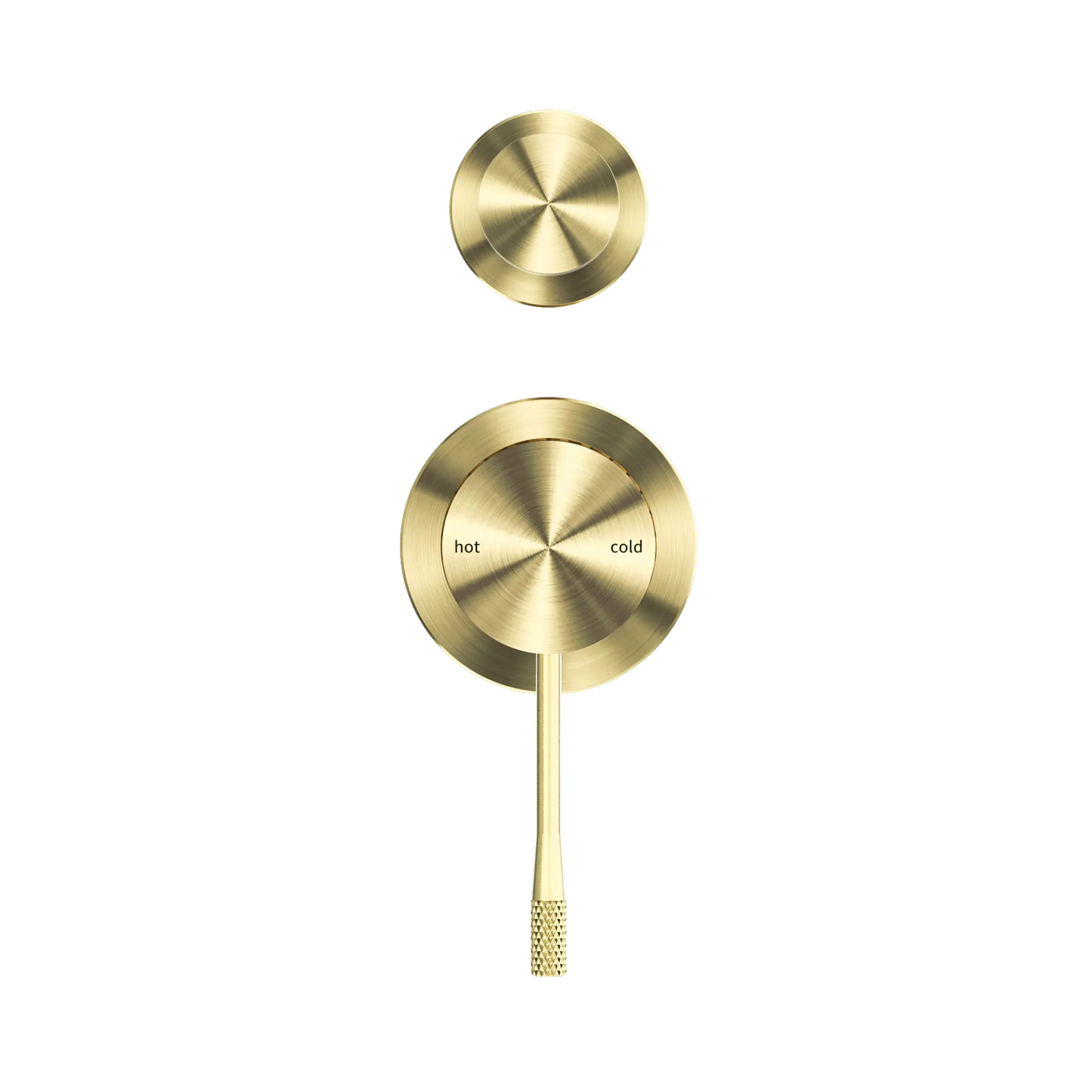 Opal Shower Mixer With Diverter Separate Plate Brushed Gold