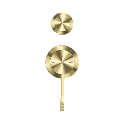 Opal Shower Mixer With Diverter Separate Plate Brushed Gold