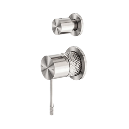 Opal Shower Mixer With Diverter Separate Plate Brushed Nickel