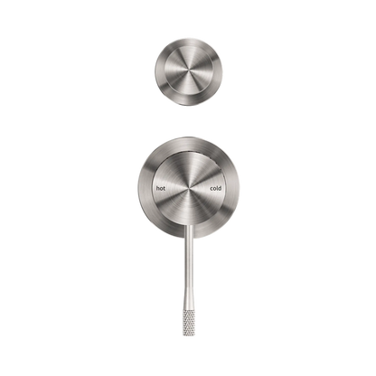 Opal Shower Mixer With Diverter Separate Plate Brushed Nickel