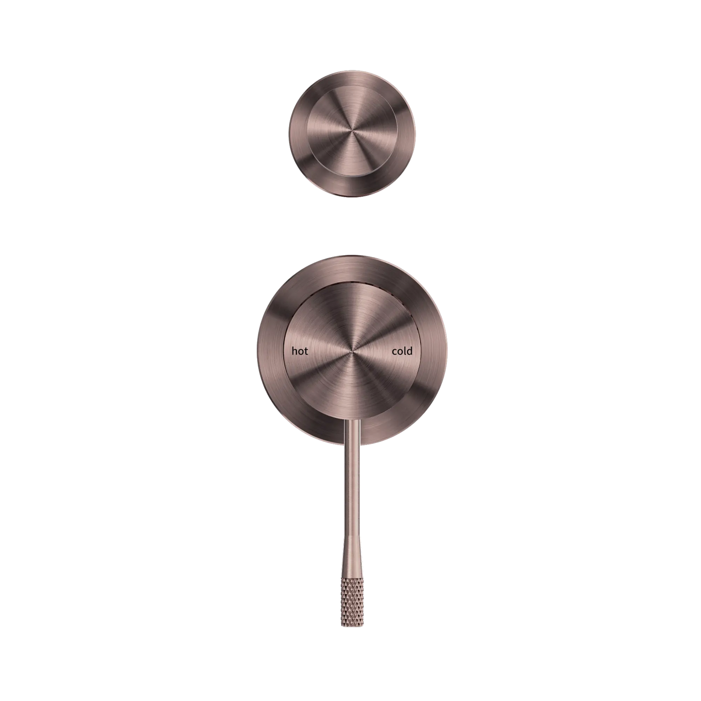 Opal Shower Mixer With Diverter Separate Plate Brushed Bronze